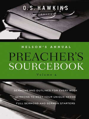 cover image of Nelson's Annual Preacher's Sourcebook, Volume 4